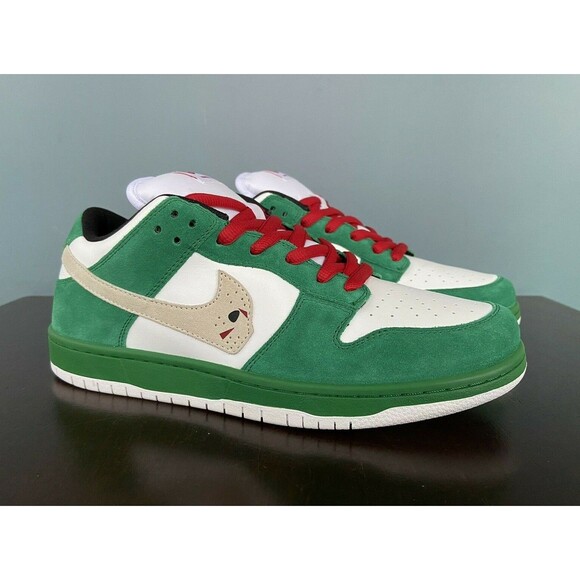 NEW Warren Lotas Jason Toxic Green Dunk Low Sneakers Men's Size 8.5 - Picture 2 of 12